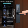 Умный дверной замок TTLOCK с отпечатком пальца BLE APP Цифровой интеллектуальный замок для Airbnb и дверной замок квартиры с ручкой Замок для входной двери без ключа с ручкой