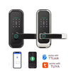 ADM-J001Pro Приложение Smart Life Tuya Wi-Fi Интеллектуальный цифровой умный дверной замок Биометрический сканер отпечатков пальцев Пароль Умный замок