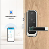 ADM-J001Pro Приложение Smart Life Tuya Wi-Fi Интеллектуальный цифровой умный дверной замок Биометрический сканер отпечатков пальцев Пароль Умный замок