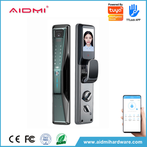 Aidmi оптовая продажа 3d распознавание лиц по отпечаткам пальцев вход без ключа умный замок входной двери с камерой Wi-Fi
