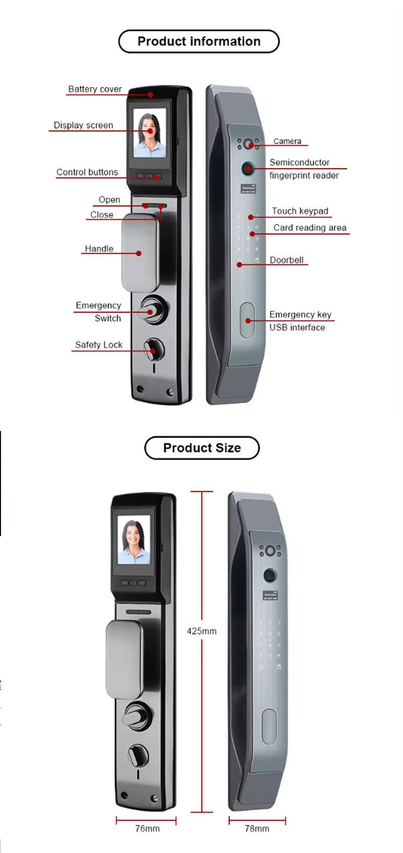 дверной замок с приложением TuYa 