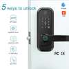 ADM-J001Pro Приложение Smart Life Tuya Wi-Fi Интеллектуальный цифровой умный дверной замок Биометрический сканер отпечатков пальцев Пароль Умный замок