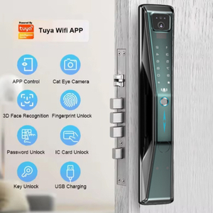 Aidmi Security TUYA WIFI Cerradura Inteligente Деревянный электронный смарт-замок с электрическим отпечатком пальца Ttlock без ключа цифровой дверной умный замок